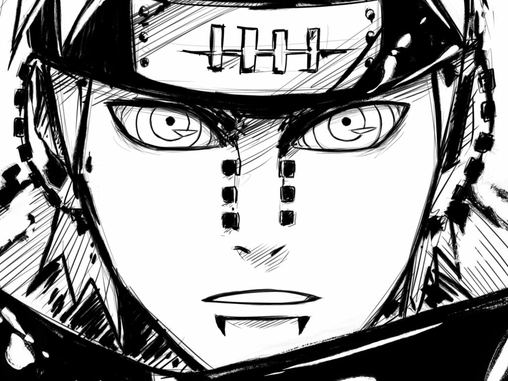 The Epic Battle: Naruto vs Pain - Mesmerizing HD Anime Wallpaper