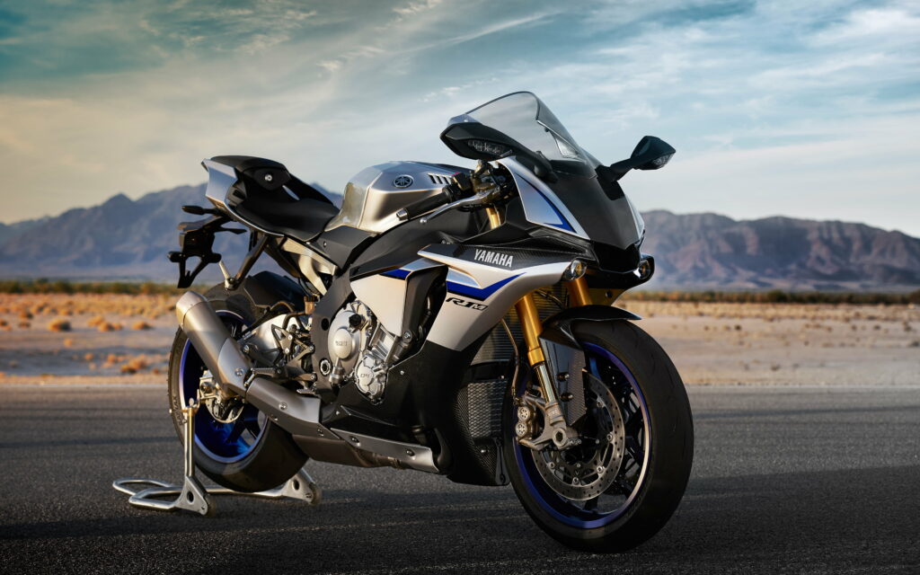 Celebrating the Thrilling Majesty of Yamaha's R1M: An Exquisite Japanese Sportbike in Stunning HD Wallpaper