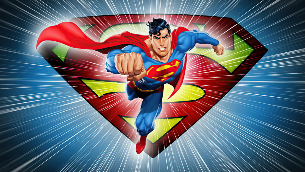 Ultimate Symbol: Superheroic Superman Emblem in Dazzling 5K Wallpaper