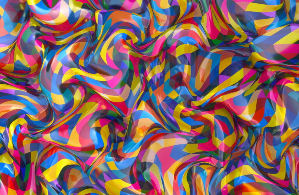 Vibrant Aero: Exploring the Colourful Depths of Abstract Graphic Design Wallpaper