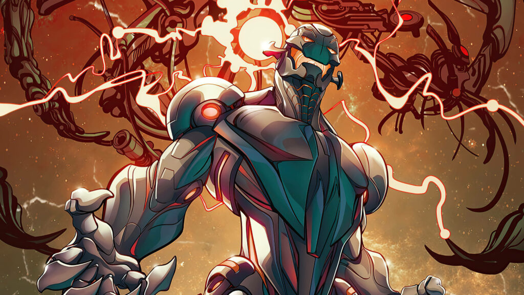 Ultron Wallpaper: Menacing Marvel Villain in Futuristic Design