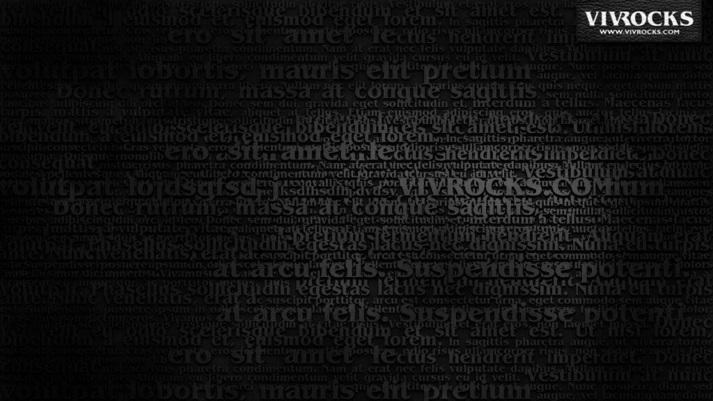 Black Textured Wallpaper with Grey Collage and VIVROCKS.COM Watermark