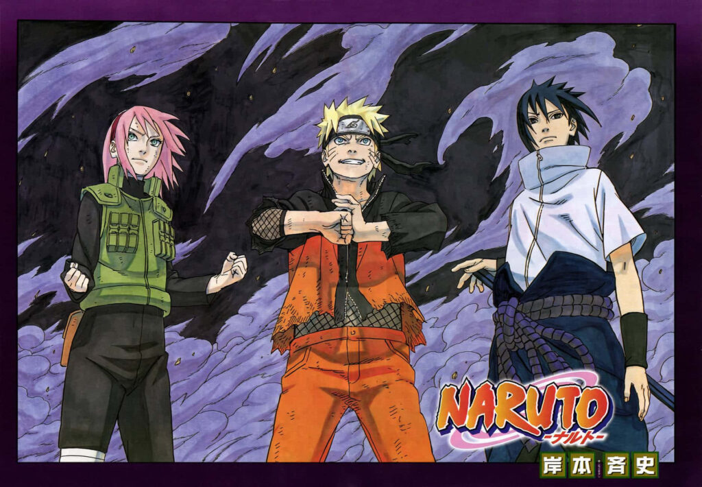 The Unbreakable Bond: Team 7's Unity in Naruto's World Wallpaper