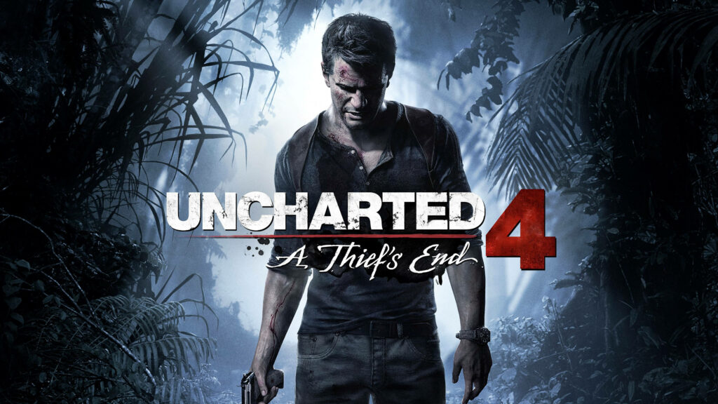 Epic *Uncharted 4* Wallpaper: Nathan Drake in Jungle Adventure