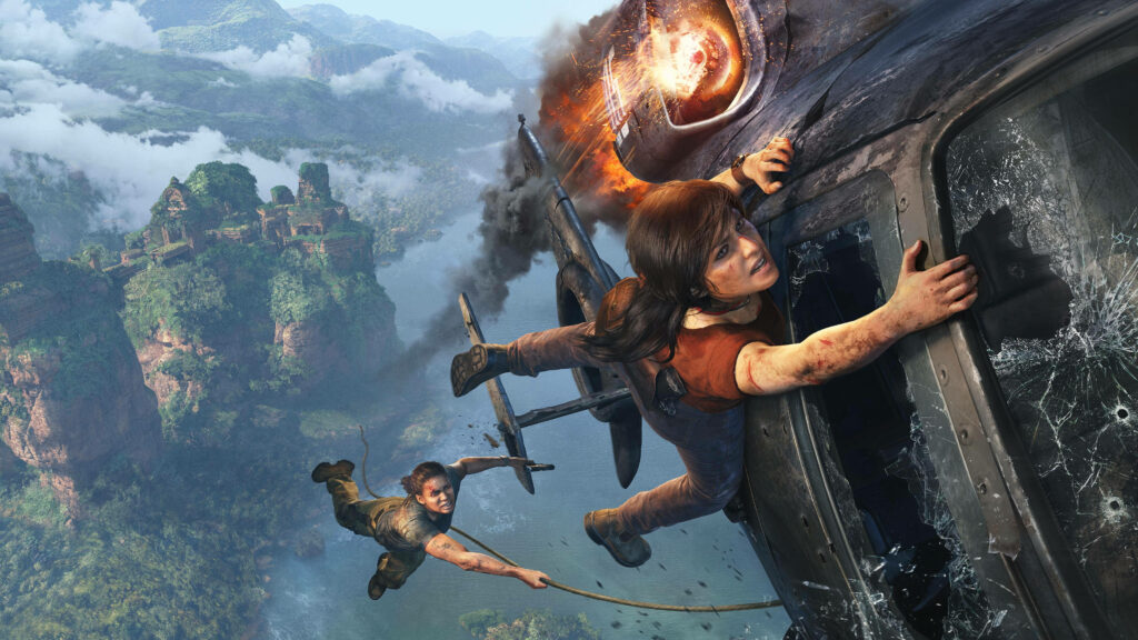 Intense Uncharted: The Lost Legacy Wallpaper - Thrilling Jungle Action