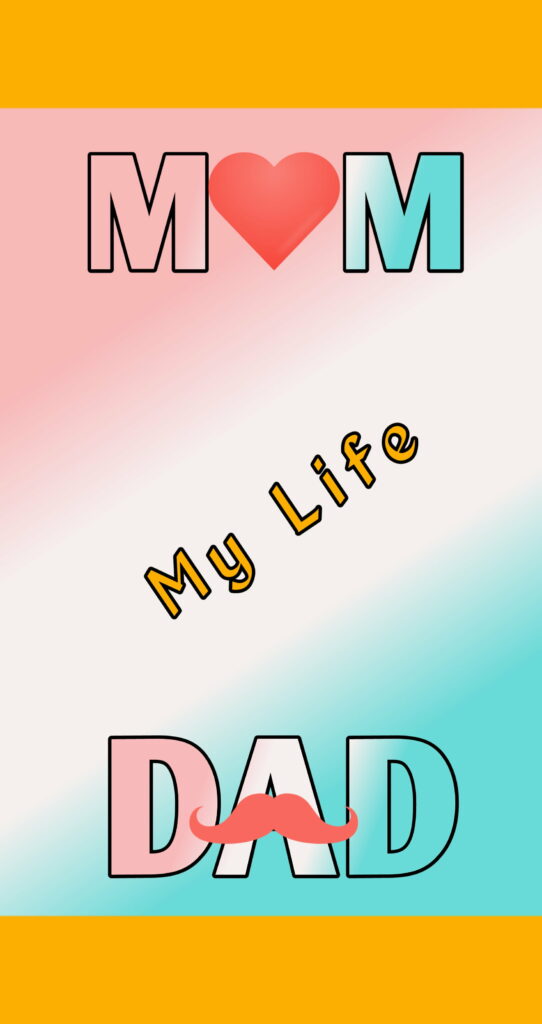 Heavenly Love: A Heartwarming Tribute to Mom and Dad Wallpaper