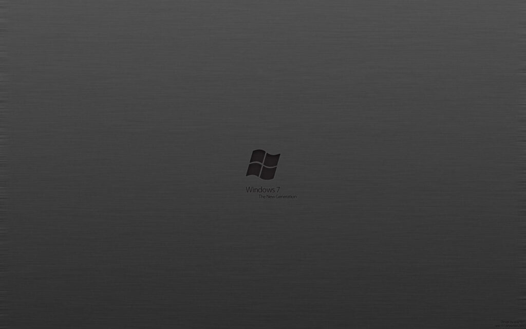 Subtle Elegance: A Moody Windows 7 Emblem Embraces Textured Shades Wallpaper