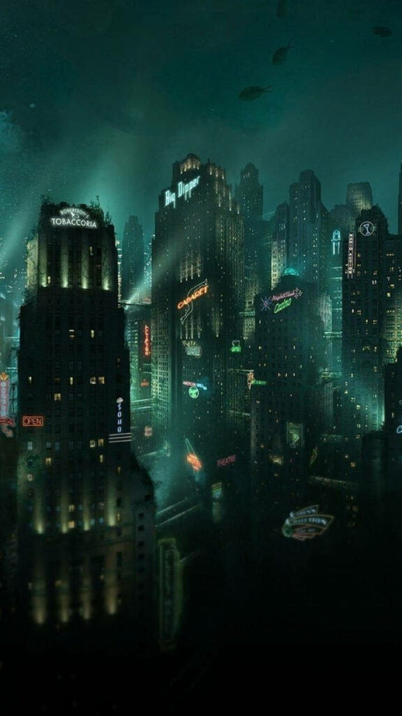 Underwater City of Rapture: Captivating BioShock Wallpaper Background
