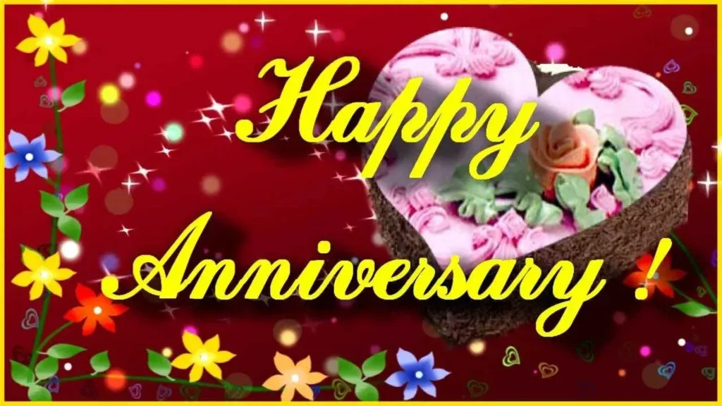 A Picture-Perfect Celebration: Elegant Wedding Anniversary Wallpaper capturing Happiness and Everlasting Love