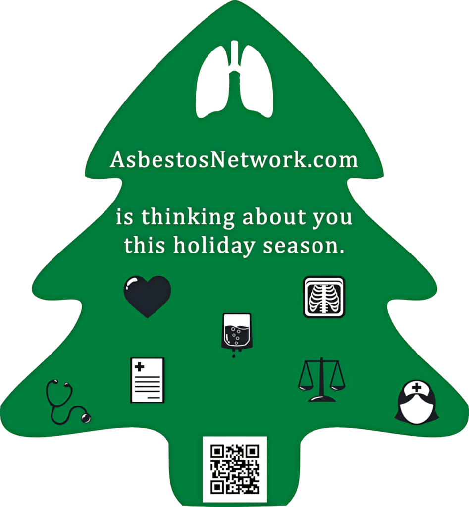 Holiday Health: Unique Christmas Tree Wallpaper for Asbestos Awareness