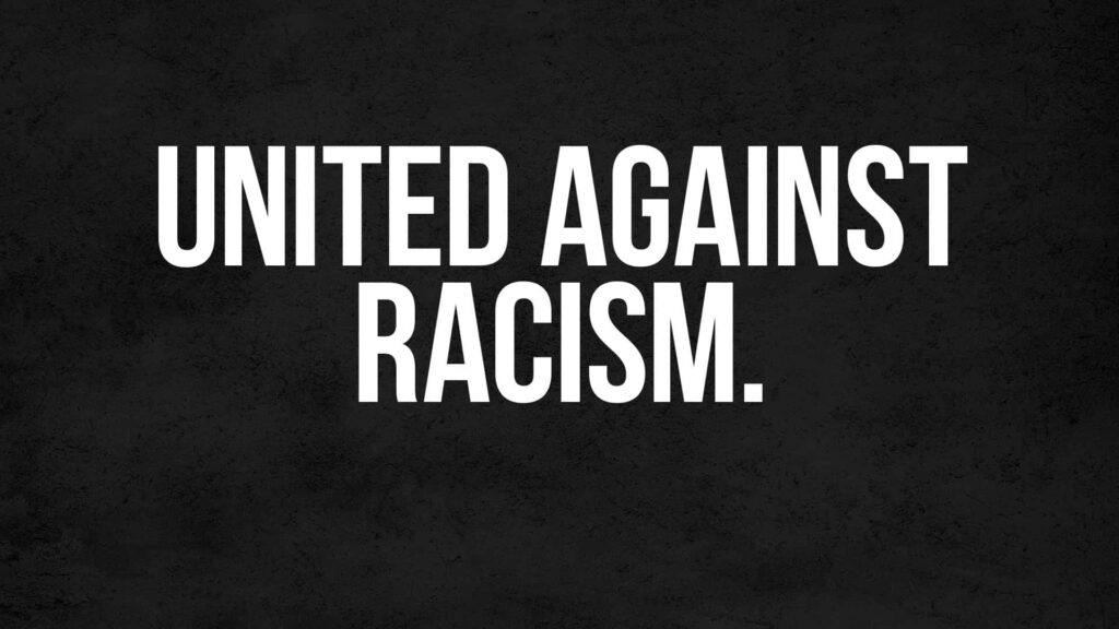 United Against Racism Wallpaper: Bold Message for Equality & Diversity