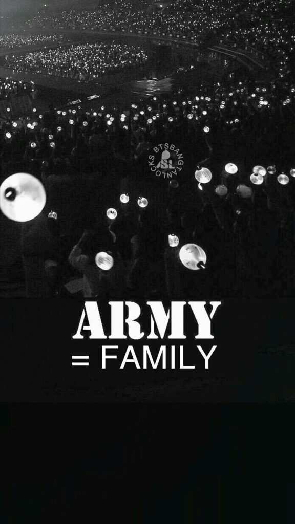 Glowing with Love: BTS Army Family Concert Wallpaper
