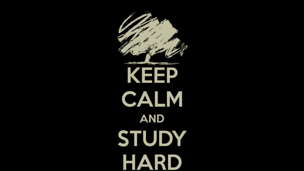 Amp up Your Learning with Determination: Embrace the Black Background of Knowledge Wallpaper