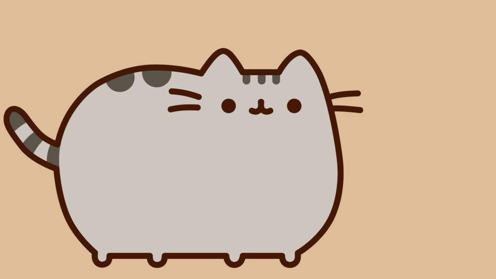 Purrfectly Imaginative: Pusheen the Cat Wallpaper for a Playful Background Photo