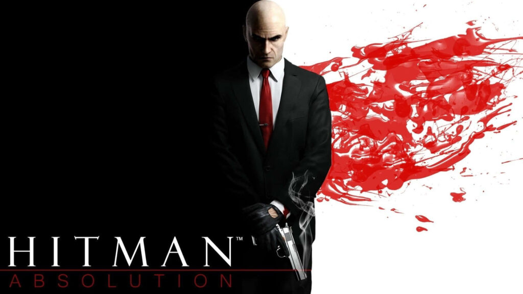 Become the Ultimate Assassin: Agent 47 in this Thrilling Hitman Absolution Backdrop Wallpaper