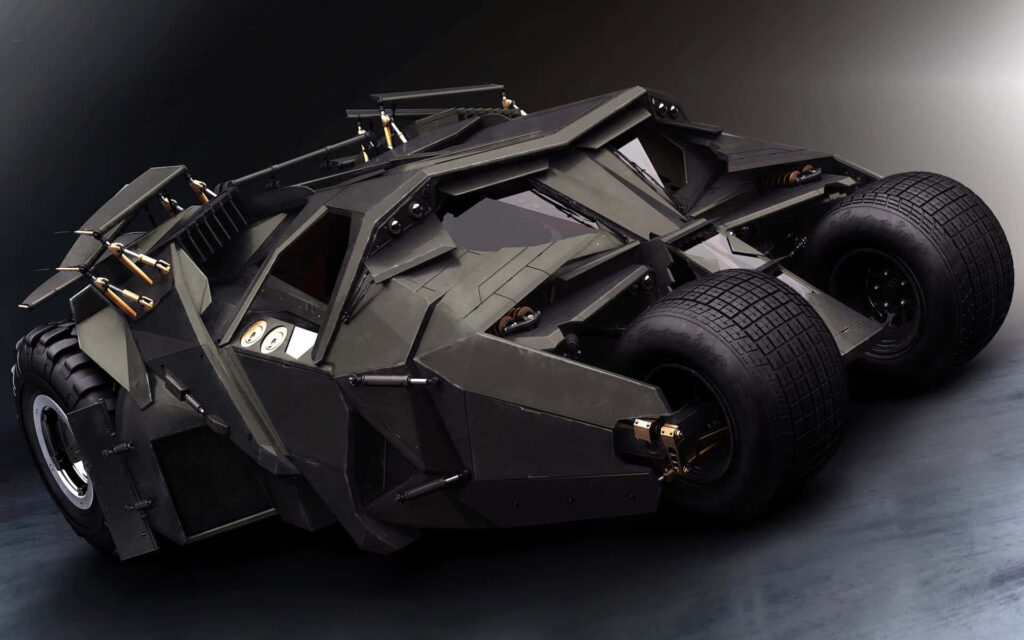 Gotham's Dark Knight Awakens: Unleash Your Inner Hero with the Legendary Batmobile Wallpaper