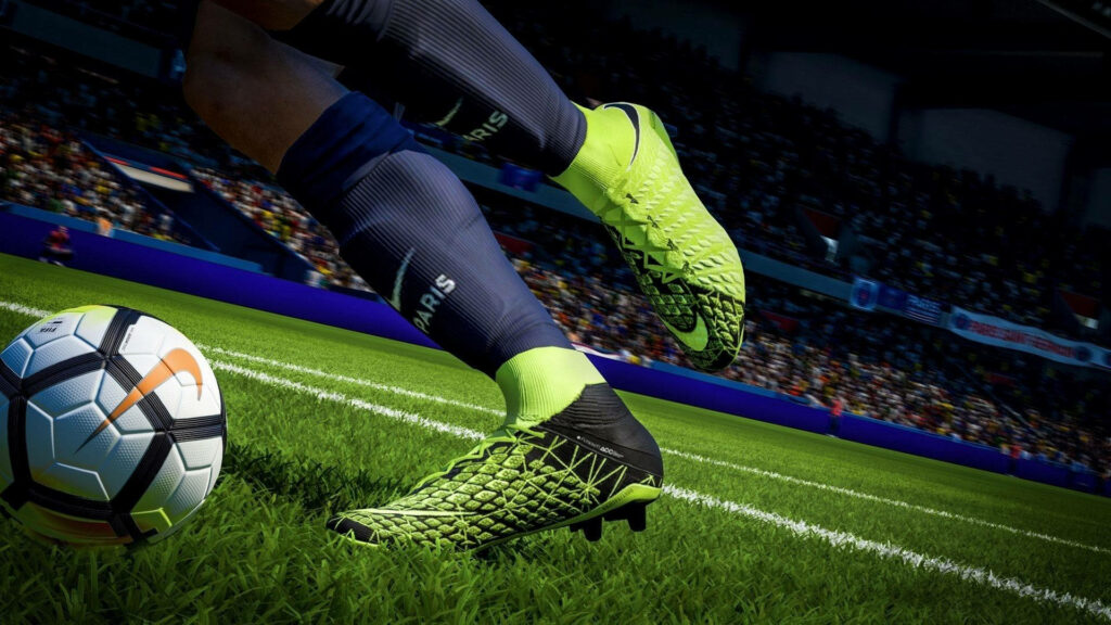 Stepping Up the Game: Limited Edition EA Sports X Nike Hypervenom in Close-up HD Wallpaper