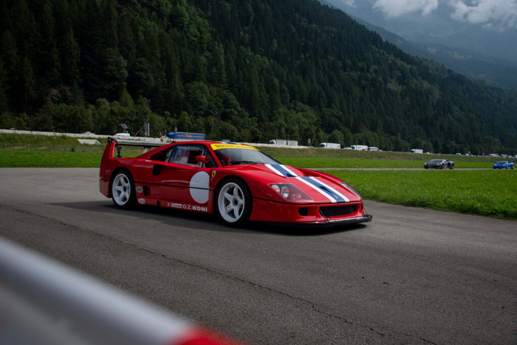 Ferrari frenzy: Unleashing the exhilaration of driving through this high-definition wallpaper!