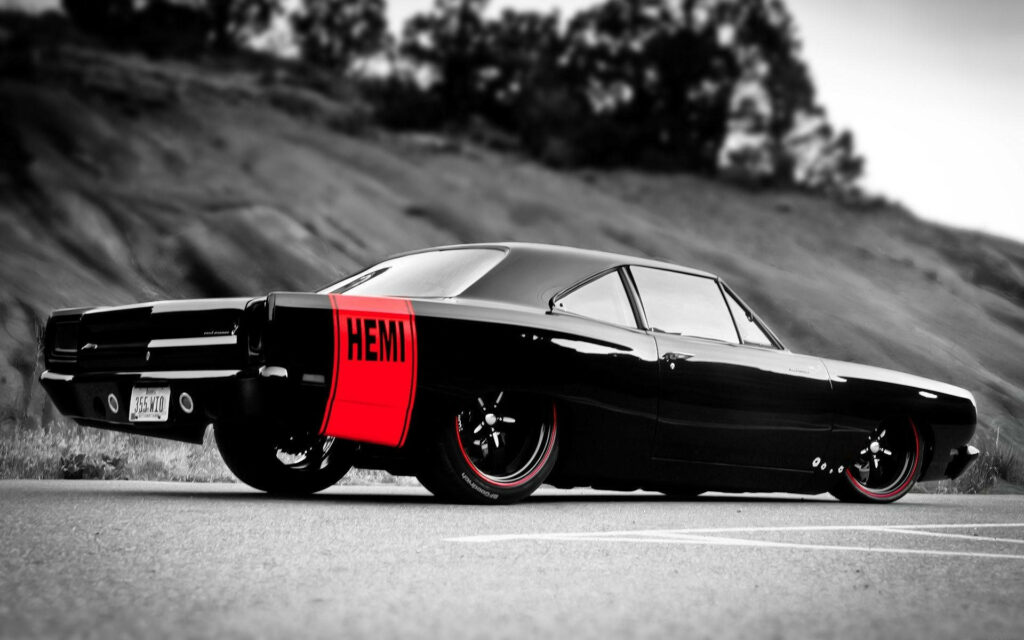 Highway Headturner: Unveiling the Sleek and Stylish Black Beast! Wallpaper