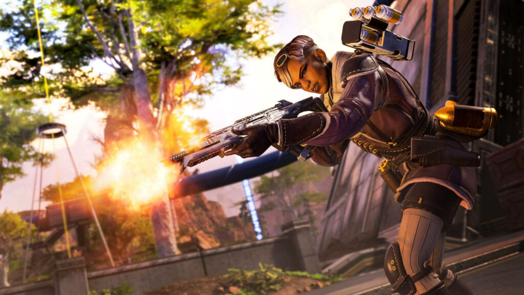 Female Soldier in Intense Combat Action in Call of Duty: Black Ops 4 Urban Environment Wallpaper