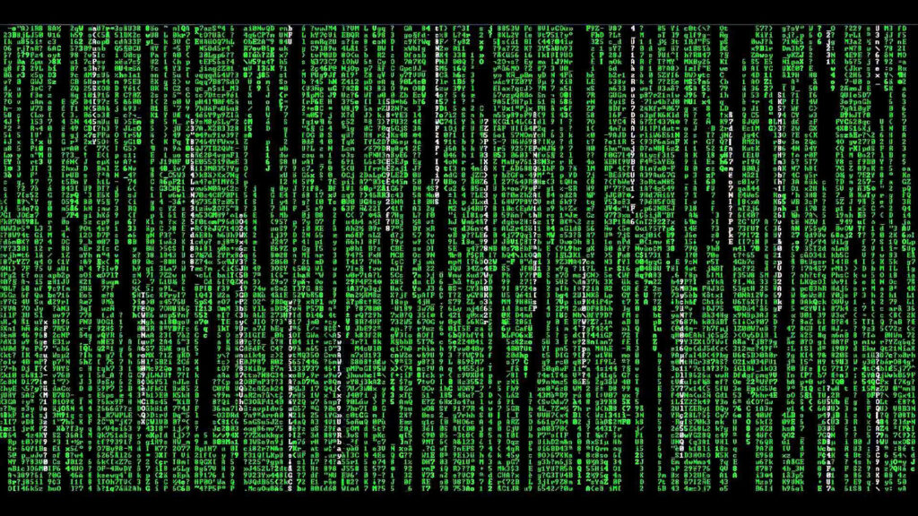 Dive Into the Matrix: Experience the Power of a Futuristic Neon Green Network Wallpaper