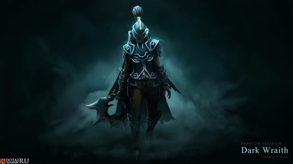 HD Dota 2 Gaming Cover Wallpaper featuring the Aggressive Dark Wraith