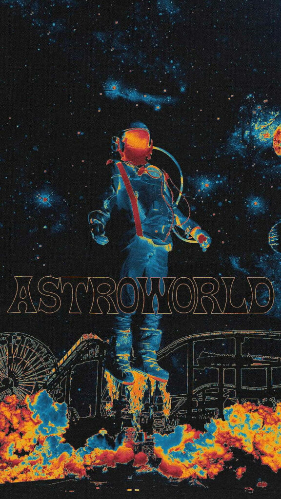 Unlock Your Astroworld Rides on the Go: Elevate Your Experience with Astroworld-themed iPhone Wallpaper!