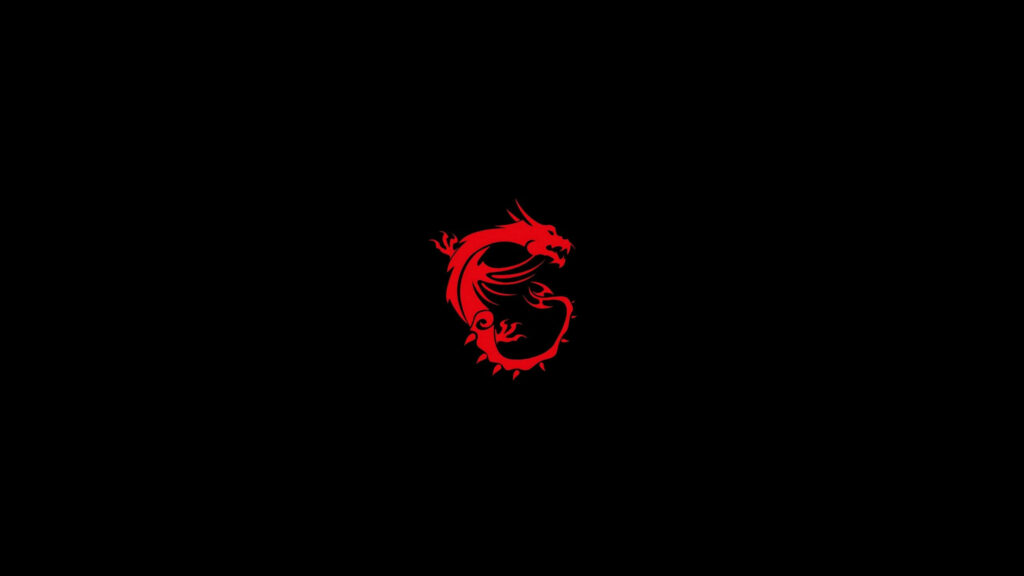 Fiery Flair: Appreciating MSI's Bold and Brilliant Red Dragon Wallpaper