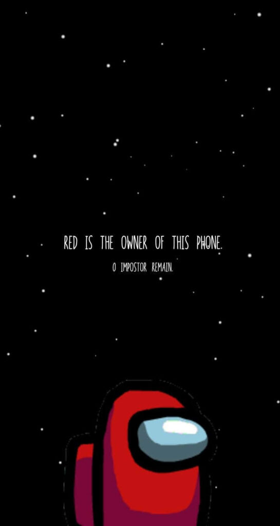 Mobile Gaming On the Go: Access the Thrills of Among Us Anywhere with this Unlockable Phone Wallpaper!