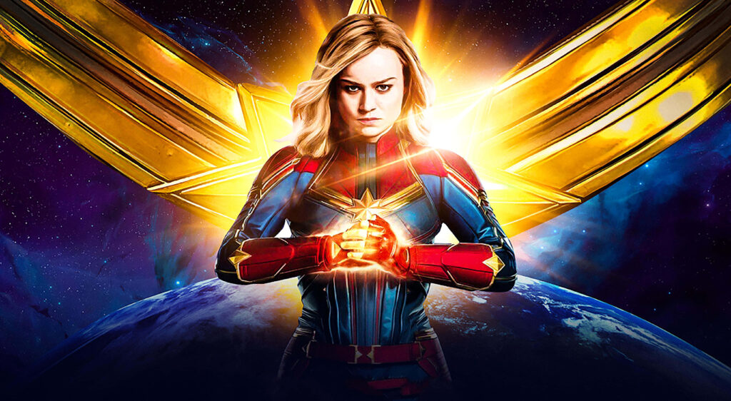 Empowering Captain Marvel: Unleash the Superhero Within on Your Ipad Wallpaper
