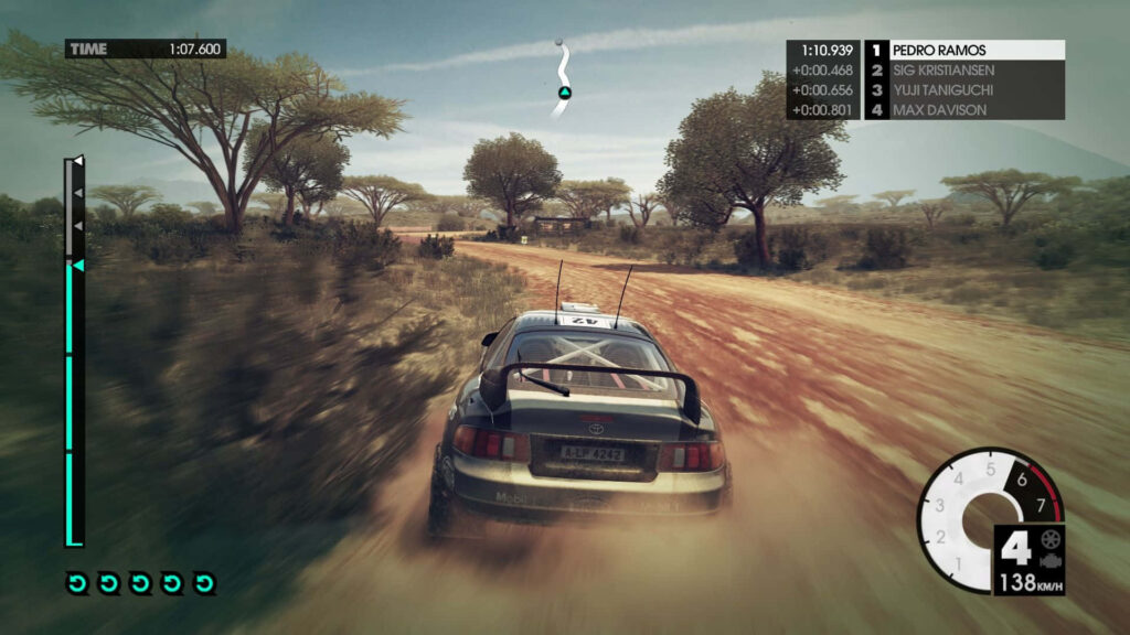 Dirt 3 Rally Car Racing: Off-Road Savanna Track Gameplay Screenshot Wallpaper