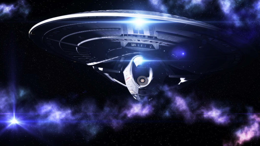 Embark on an Epic Journey with a Stellar Starship Wallpaper: Unleash Limitless Possibilities with this Majestic Interstellar Vessel