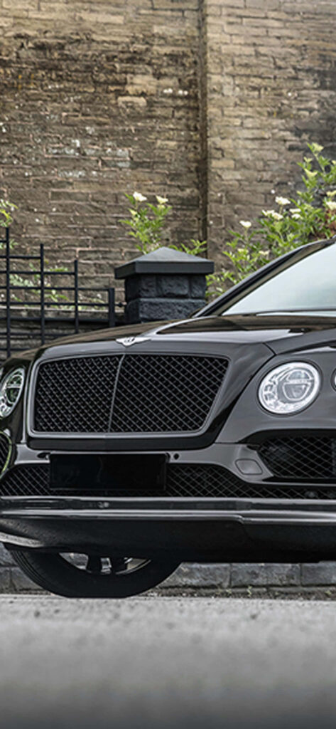 Black Bentley Car Front Bumper - Mobile Phone Background Wallpaper