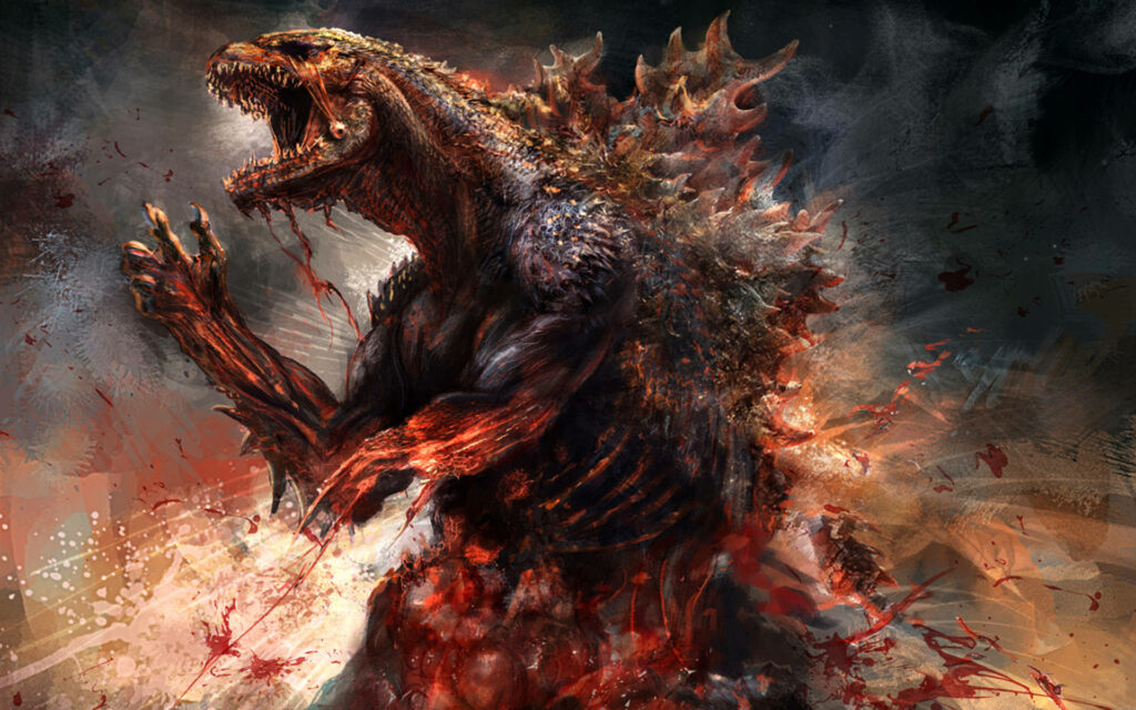 Apocalyptic Annihilation: Godzilla's Fury Unleashed in 4k Wallpaper