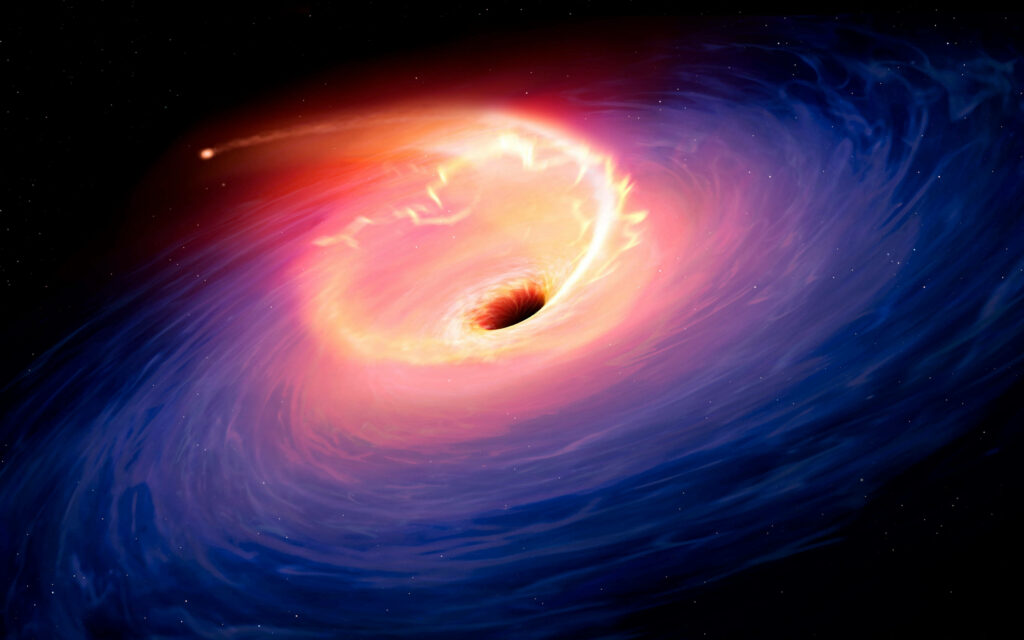 Devouring Abyss: Unleashing the Power of a Celestial Black Hole Wallpaper