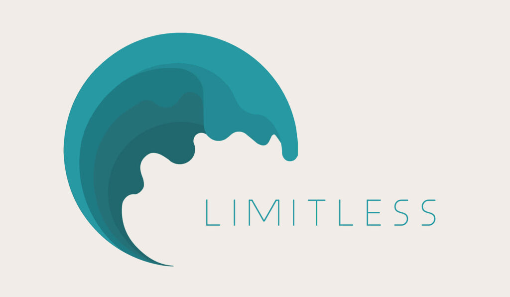 Unleashed Potential: Teal Wave Minimalist Wallpaper Background