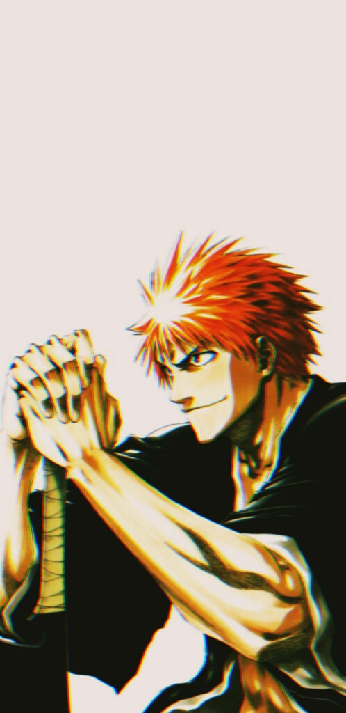 The Sword-Wielding Savior: Bleach's Ichigo Kurosaki Guards Your Iphone Screen Wallpaper