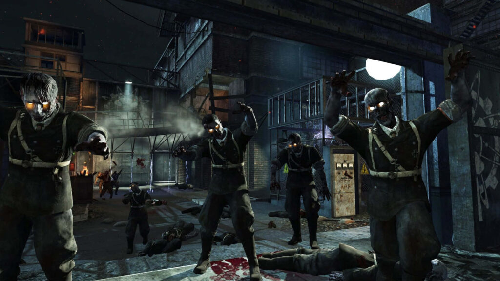 Terrifying Zombies in Call of Duty: Black Ops II Zombie Mode Wallpaper