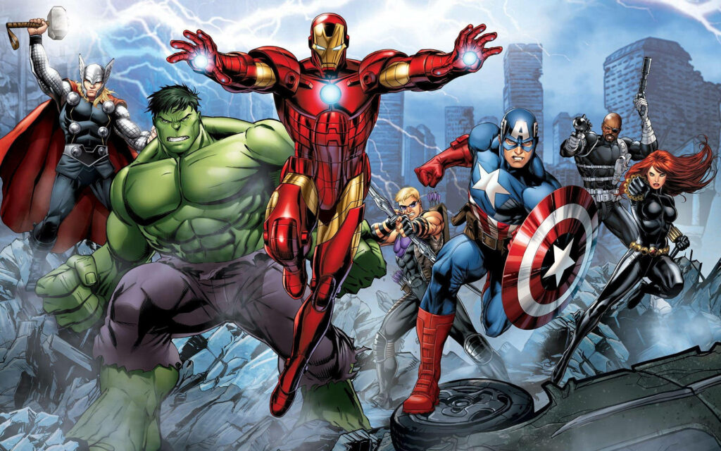 Earth's Mightiest Heroes United: Marvel Avengers Prepared for Battle! Wallpaper