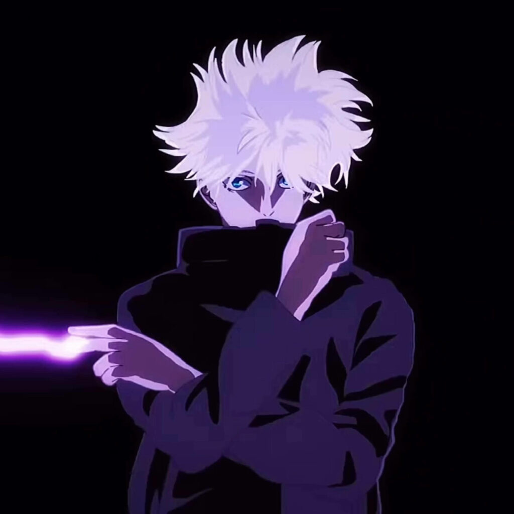 Unleashing Satoru Gojo's Power: A Striking Anime Profile Picture Reveals Jujutsu Kaisen's Iconic Character sans Blindfold! Wallpaper