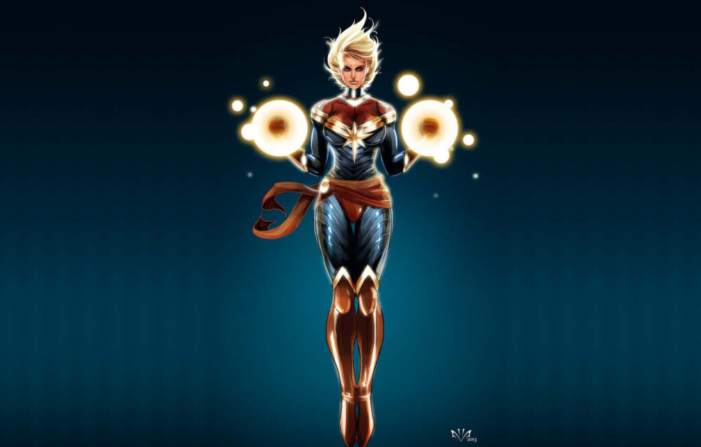 Brie Larson ignites anticipation as Carol Danvers returns in the dynamic sequel to 'Captain Marvel' Wallpaper