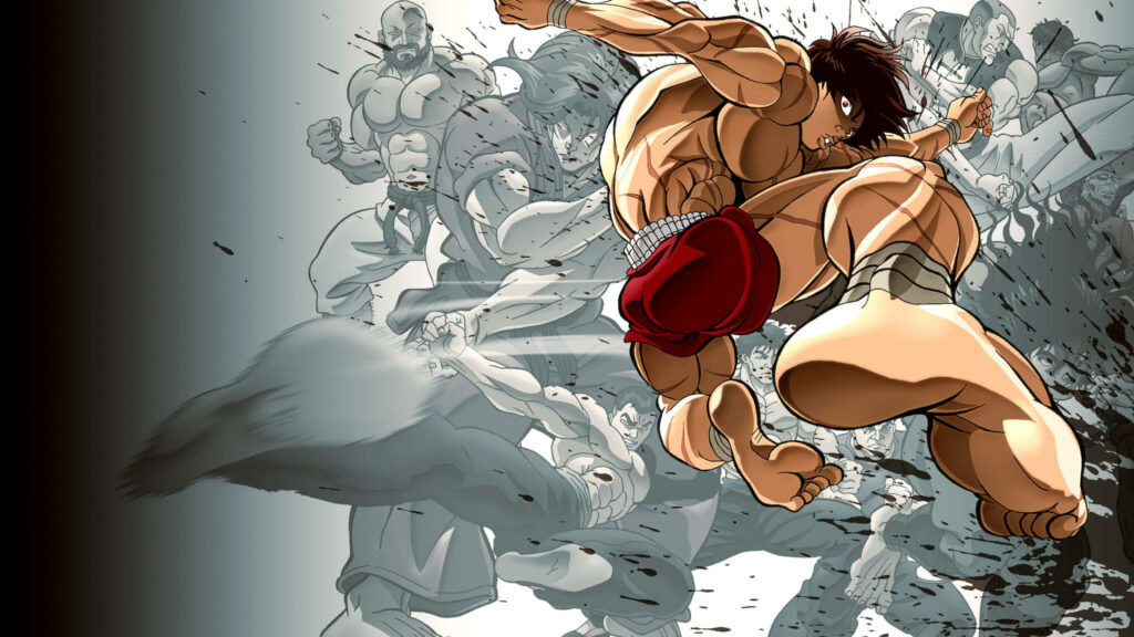 Mighty Bonds: Baki Hanma and Pals Unleash Their Dynamic Powers Wallpaper