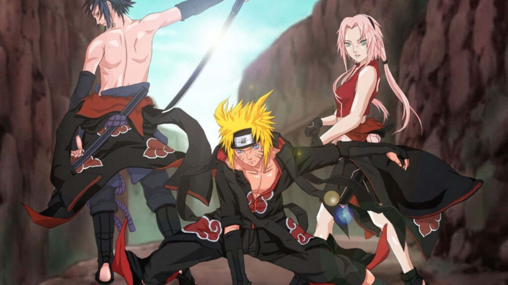 Naruto's Legendary Squad: Defending the Hidden Leaf Village Wallpaper
