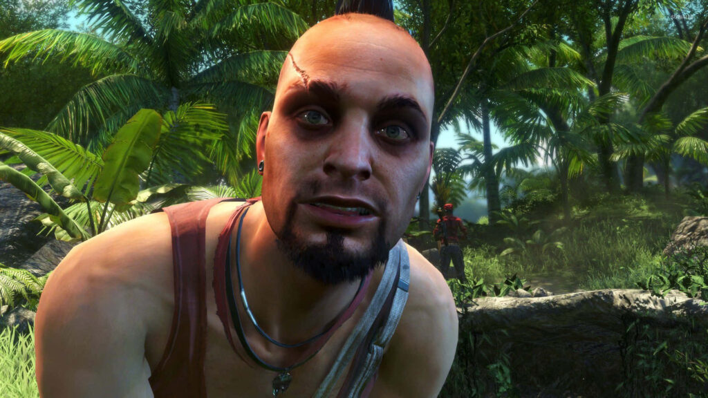 Fiery Dominance: Vaas Montenegro, the Enigmatic Tyrant, Commands the Rook Islands Wallpaper