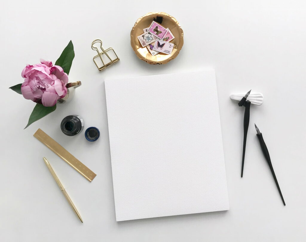 Blank Canvas: A White Printer Paper Explores the QHD Wallpapers Background