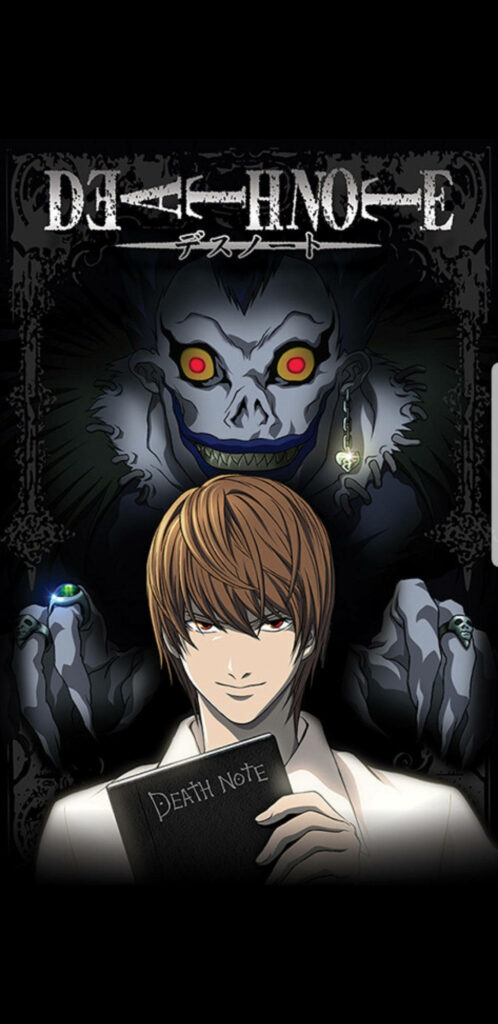 Dark Enigma: Light Yagami's Encounter with a Deathly Relic Wallpaper