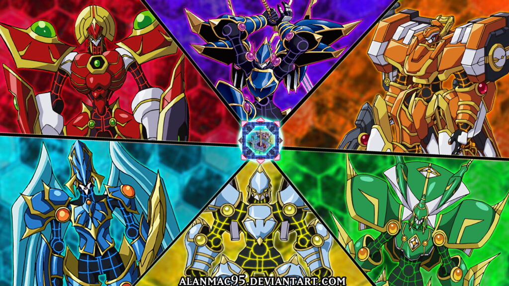 Digital Duelists Unite: Epic Anime Showdown with Encode Talker and Decode Talker - Yu-Gi-Oh! VRAINS HD Wallpaper