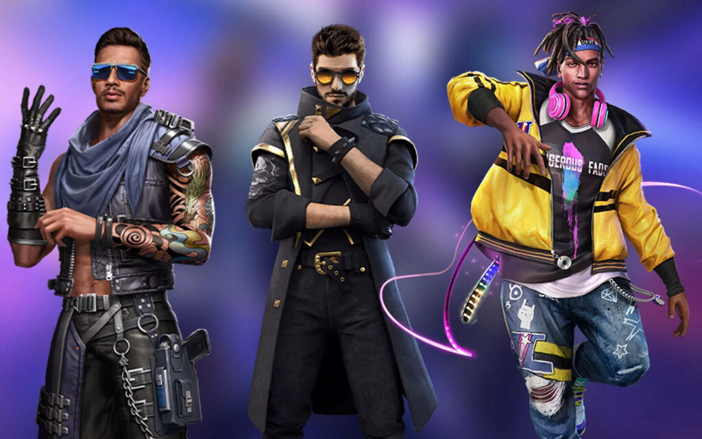 Unleashing the Power of Free Fire: A Dynamic Collage Featuring the Iconic Dj Alok Wallpaper
