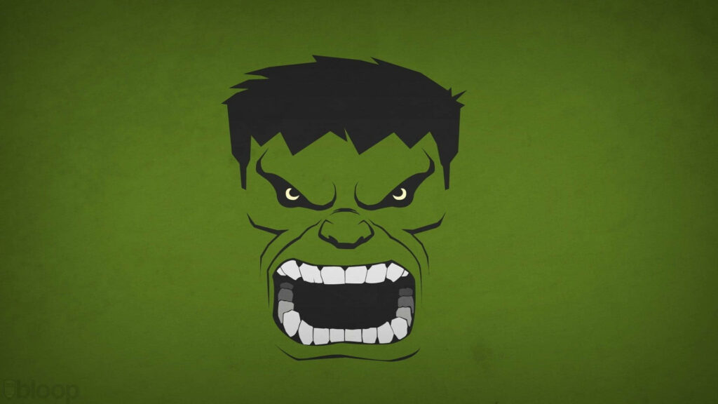Rage in Green: The Incredible Hulk's Anger Unleashed in a Wallpaper