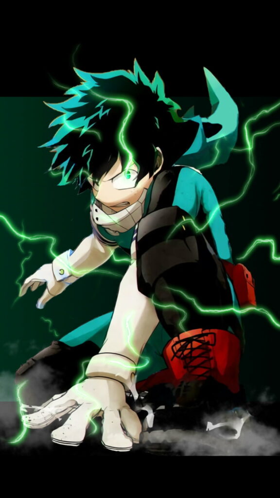 Hero-in-Training: Izuku Midoriya in High Definition Phone Wallpaper